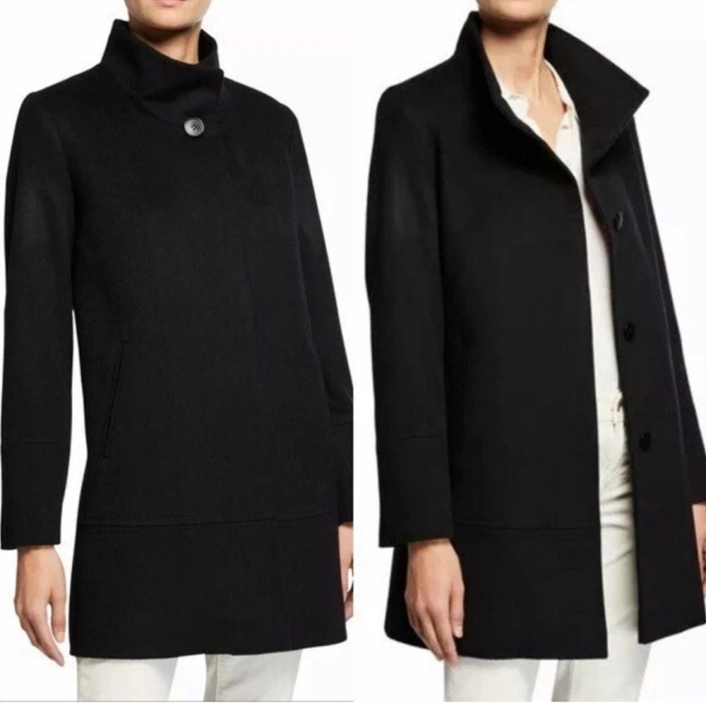 FLEURETTE Black Italian Wool Coat